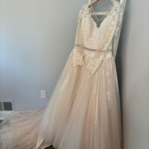 Wedding dress with shoes